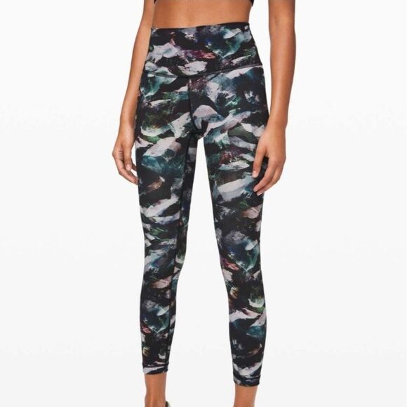 Lululemon Wunder Under HR Tight 25" - Glacier Camo Starlight - Picture 1 of 9